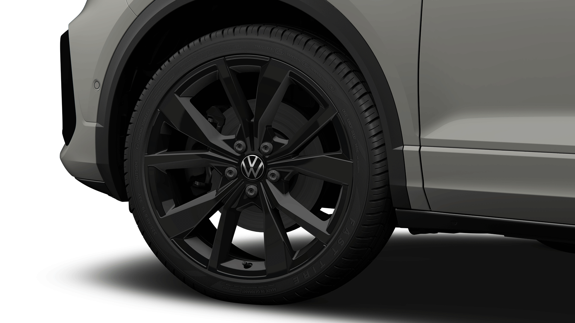 VW T-Roc 19-Zoll-Leichtmetallrad „Misano“ in Schwarz