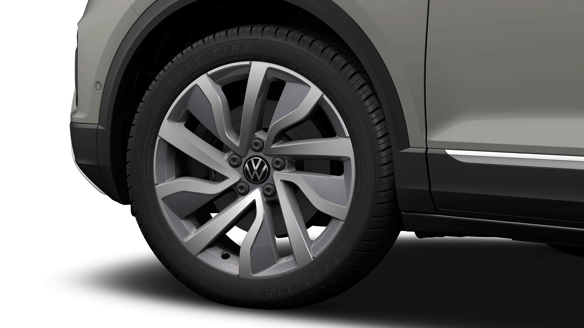 VW T-Roc 18-Zoll-Leichtmetallrad „Portimao“ Oberfläche glanzgedreht