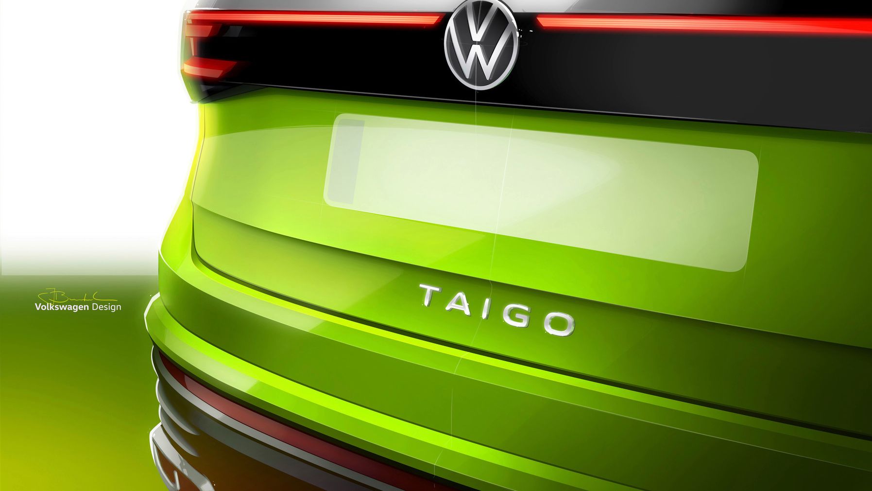 Detailansicht vom Heck des neuen Taigo