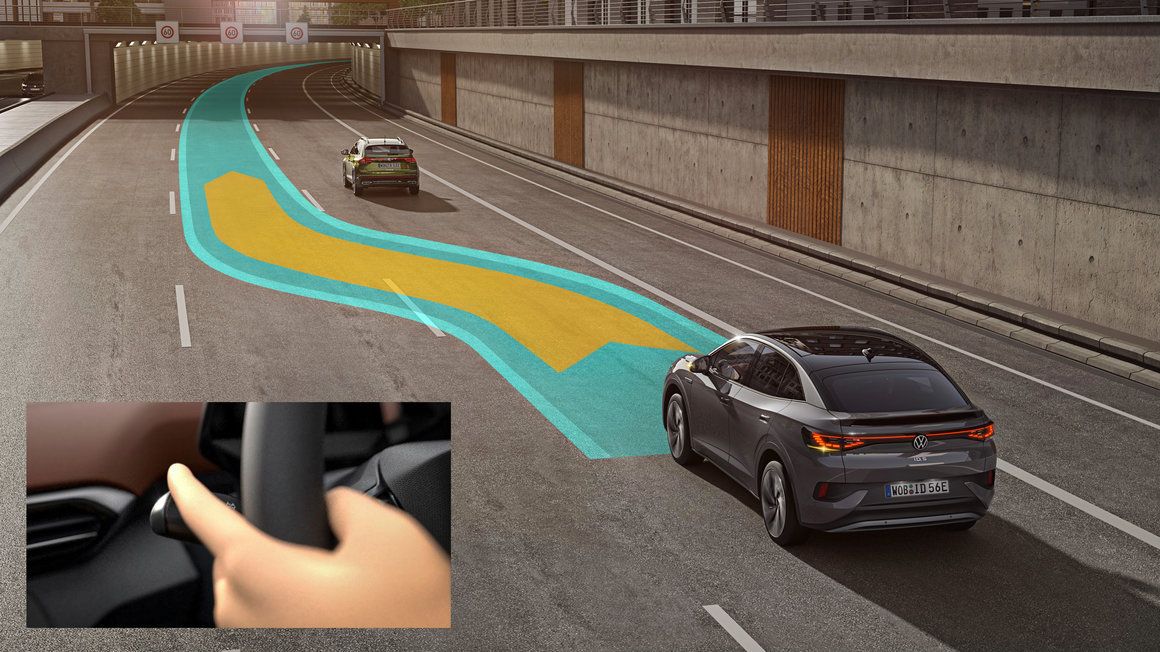 Volkswagen ID.5 com sistema de assistência ao condutor 