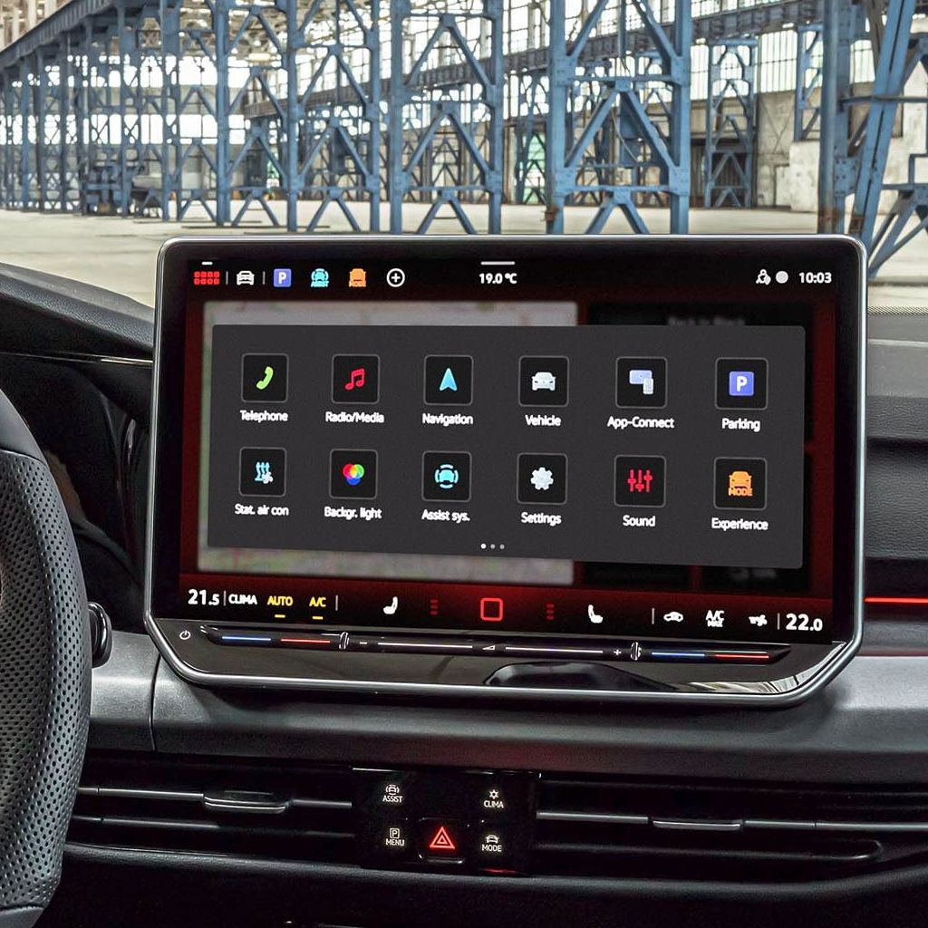 Interior do VW Golf GTI EDITION 50.