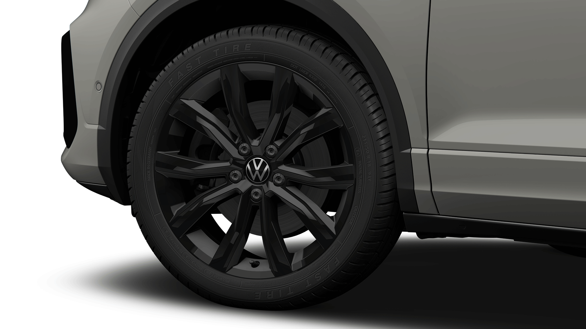 VW T-Roc 18-Zoll-Leichtmetallrad „Grange Hill“ in Schwarz