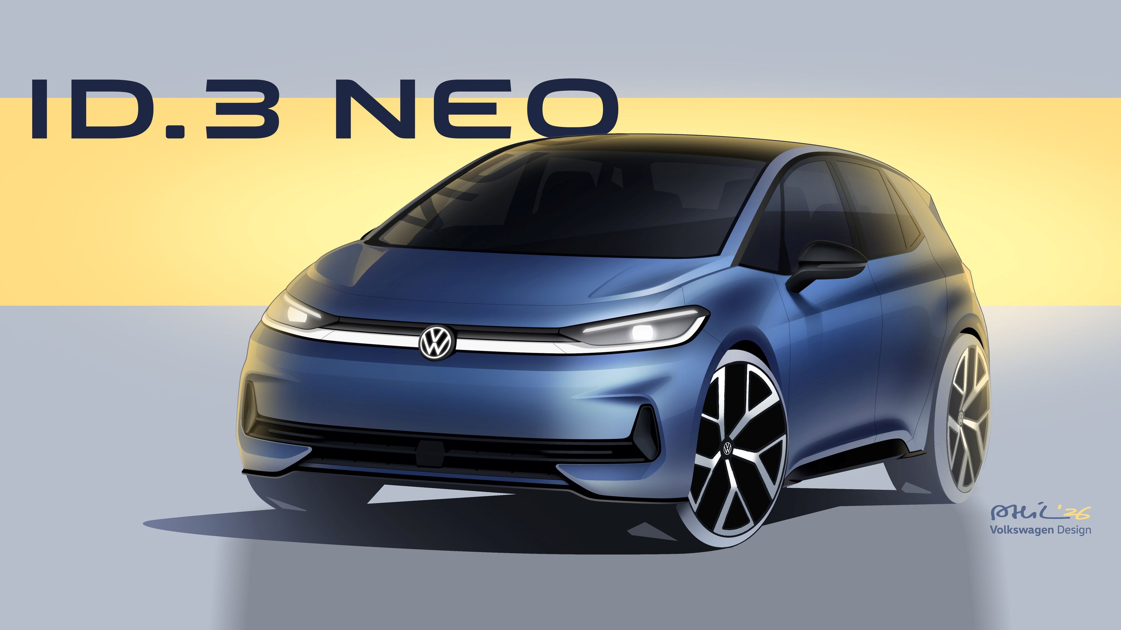 Volkswagen ID.3 Neo, vista frente.