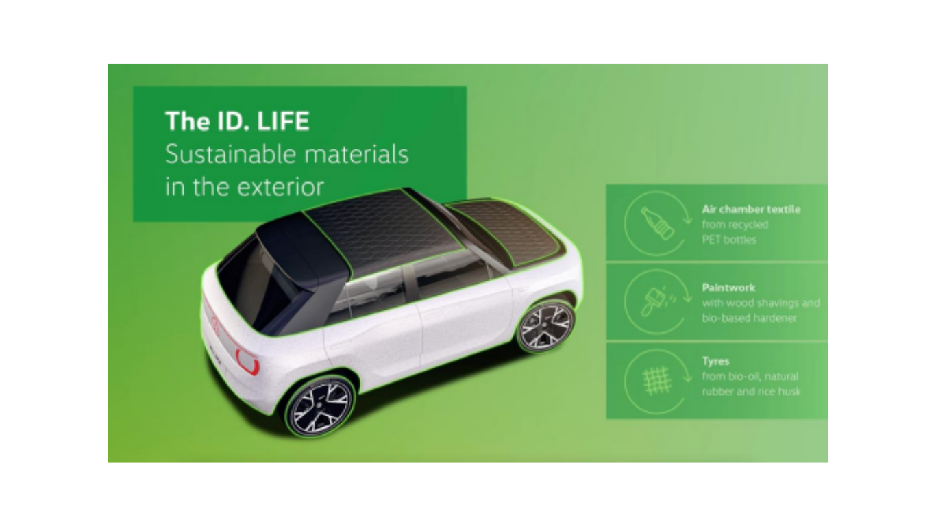 VW ID. LIFE feito com materiais recicláveis 