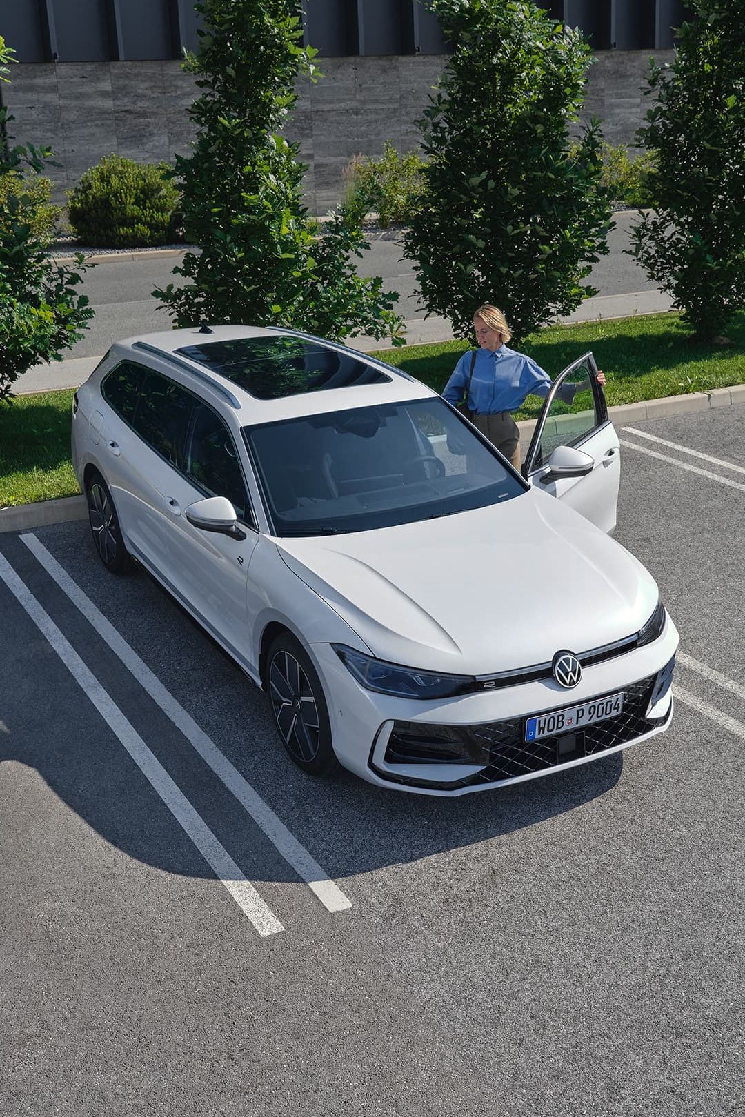 Volkswagen Passat vista lateral de cima