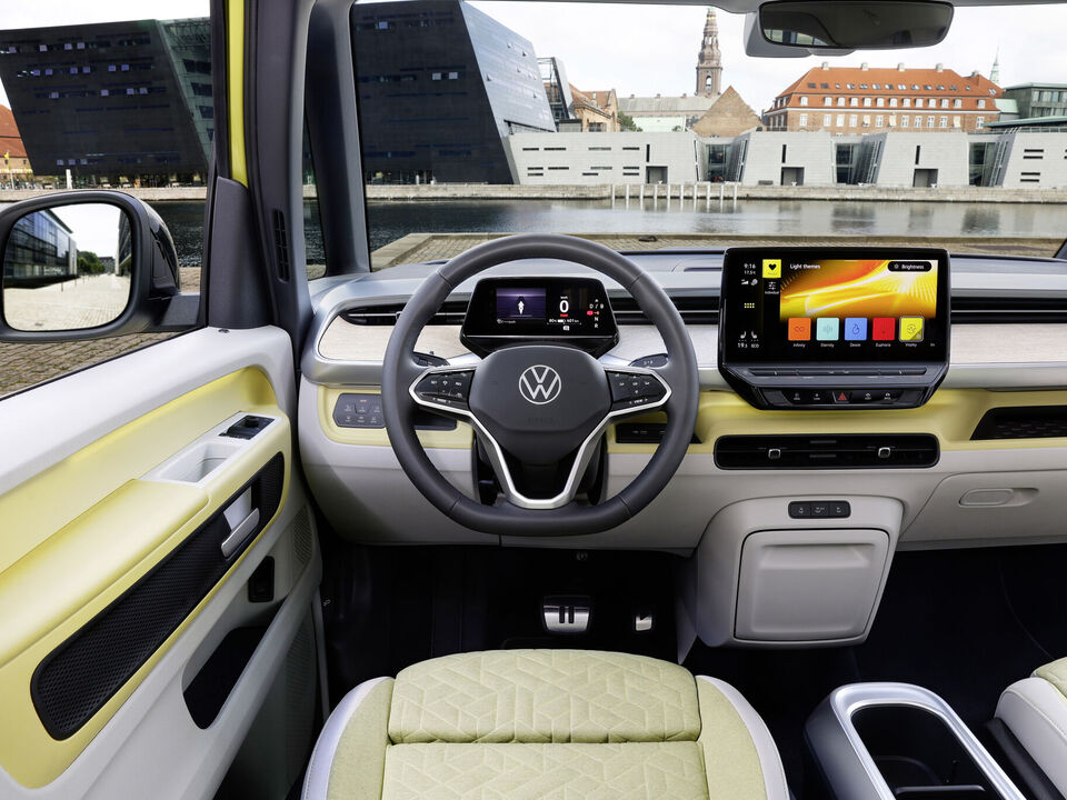 O painel de controlo do VW ID. Buzz é feito de materiais sustentáveis