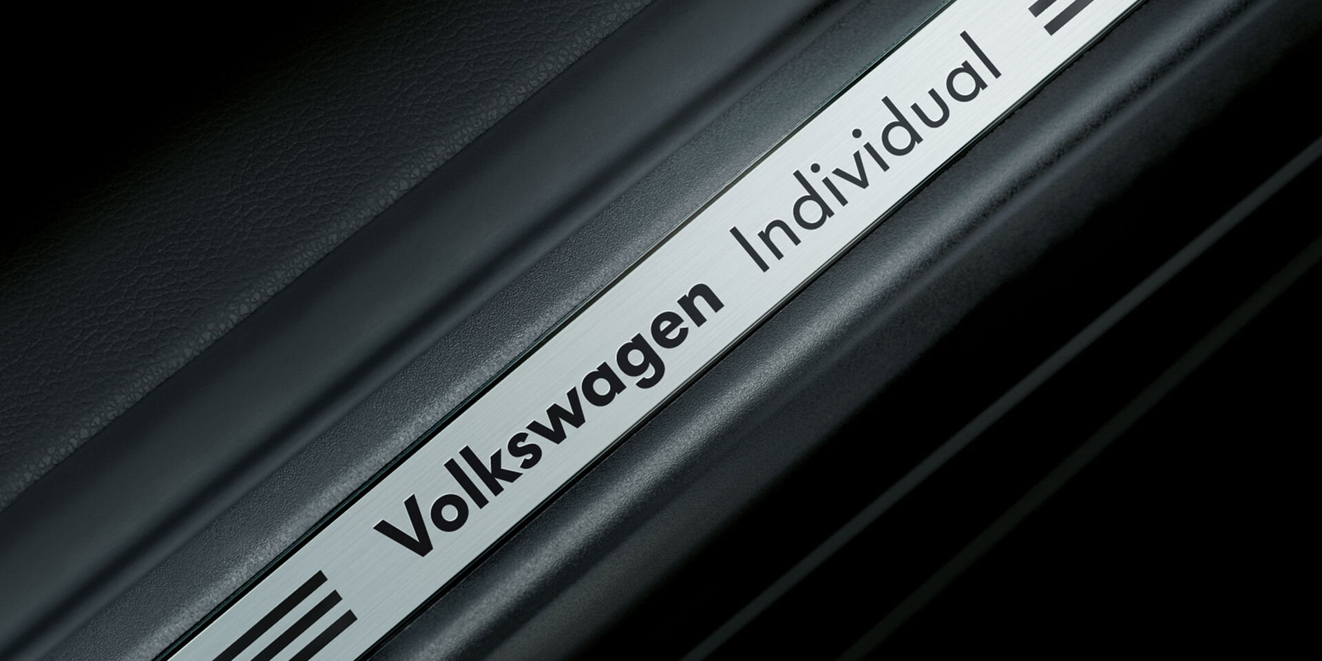 Vista detalhada de uma soleira de porta do Volkswagen Individual - Acessórios Volkswagen