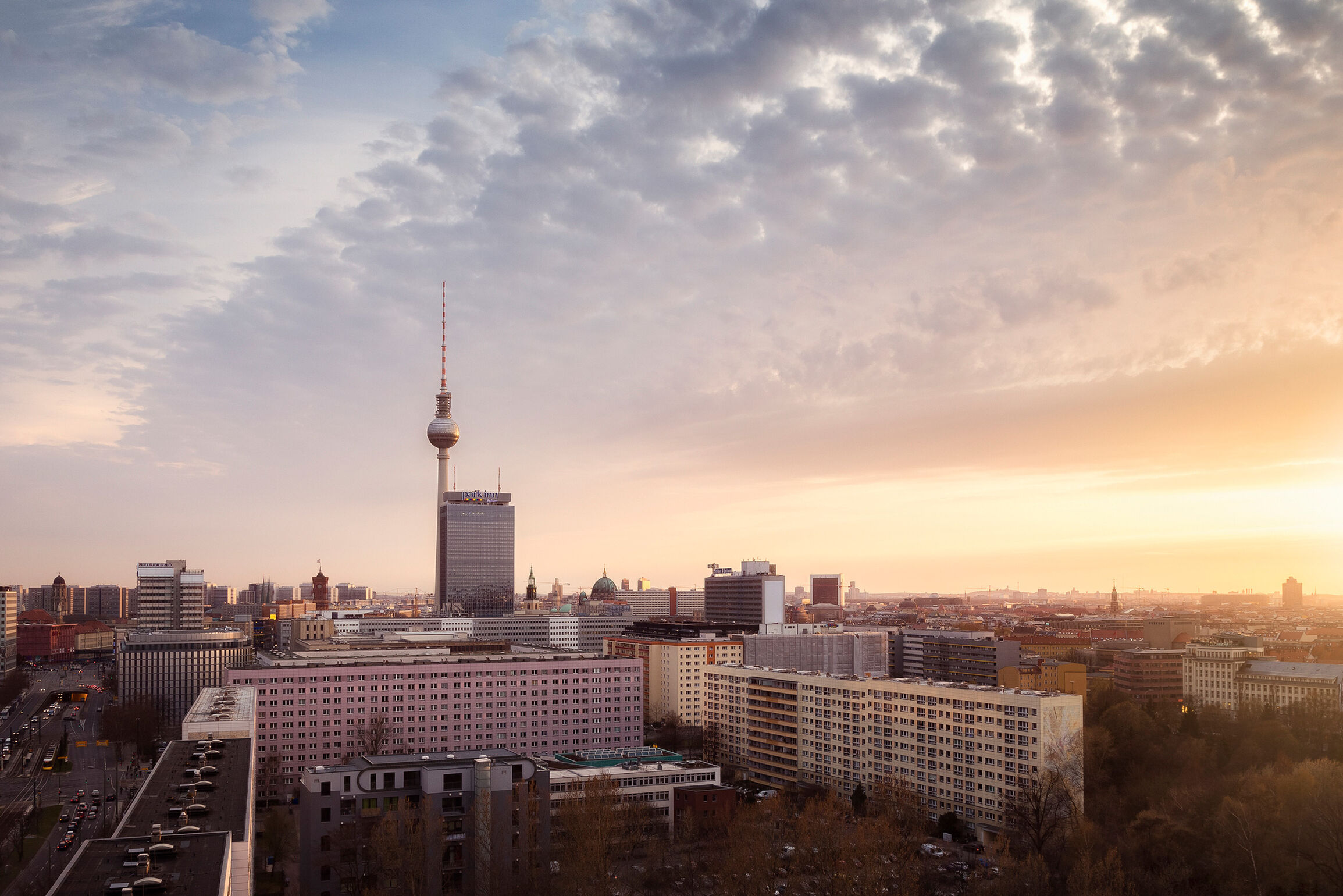Imagem aérea de Berlim