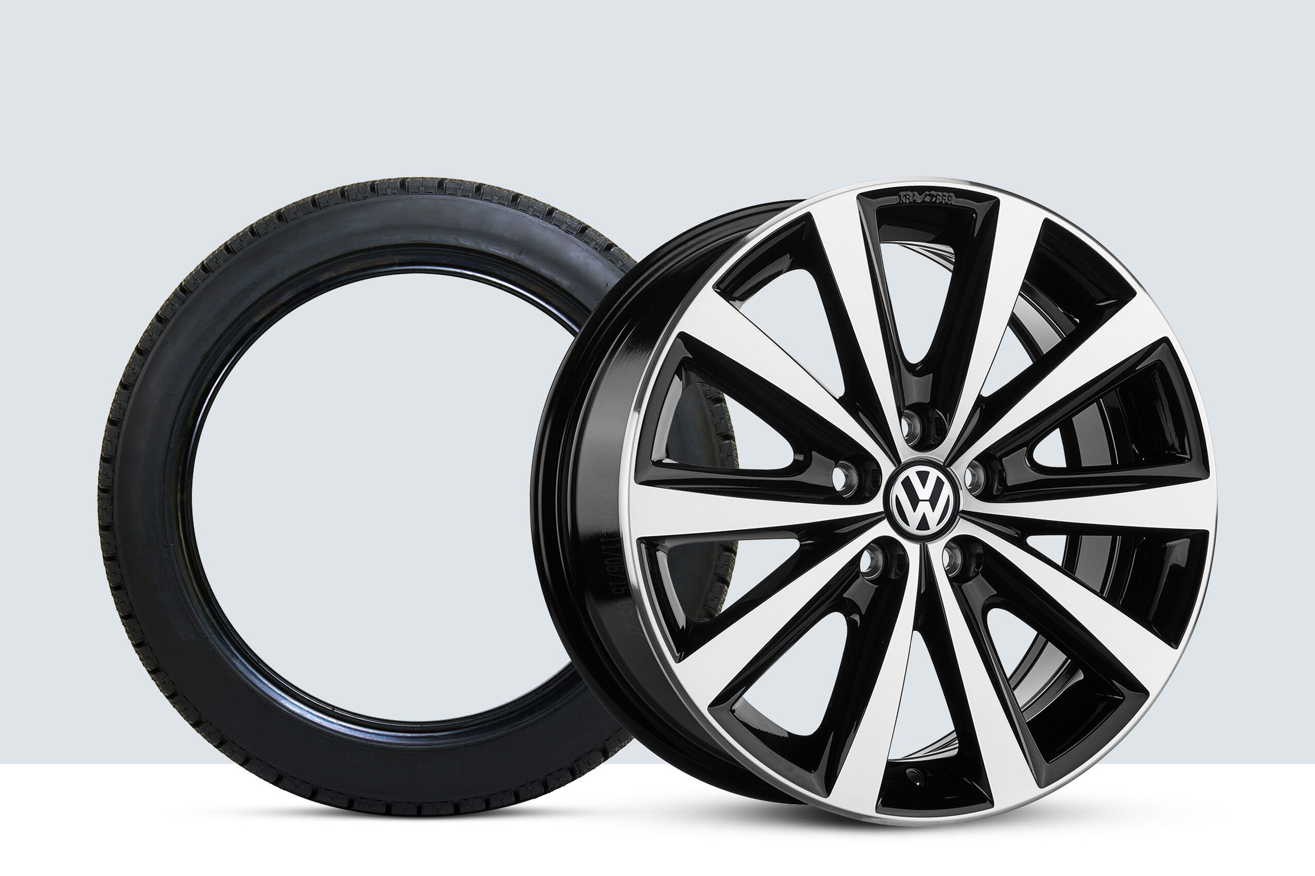 Volkswagen Combinação Genuine de rodas e pneus para automóveis VW