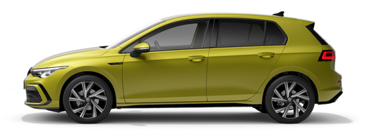 VW Golf em amarelo