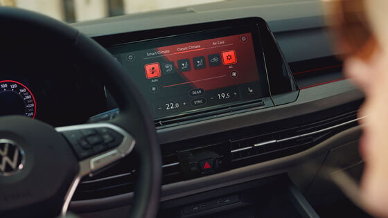 Detalhe Radio Display do VW Golf